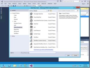 How to Create a Workflow Custom Action for SharePoint Designer 2013 Using Visual Studio 2013