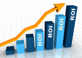 Graph showing ROI going up