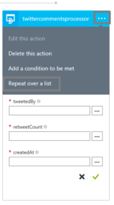 Store Twitter mentions on blog posts in Azure database using Azure Logic App and Azure API App