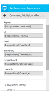 Store Twitter mentions on blog posts in Azure database using Azure Logic App and Azure API App