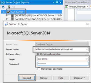 Store Twitter mentions on blog posts in Azure database using Azure Logic App and Azure API App