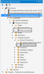Store Twitter mentions on blog posts in Azure database using Azure Logic App and Azure API App