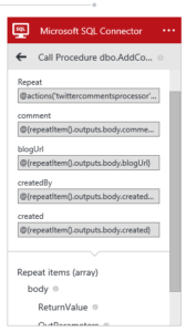 Store Twitter mentions on blog posts in Azure database using Azure Logic App and Azure API App