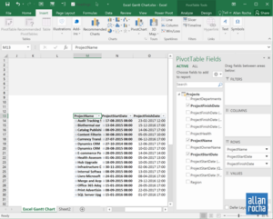 How to Create an Excel Gantt Chart with Project Online Data + Power BI