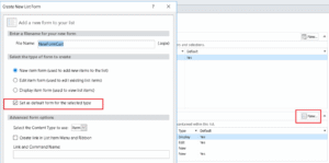 Create Tab in Office 365 SharePoint Lists