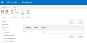 Create Tab in Office 365 SharePoint Lists