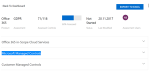 Microsoft Compliance Manager framework 1