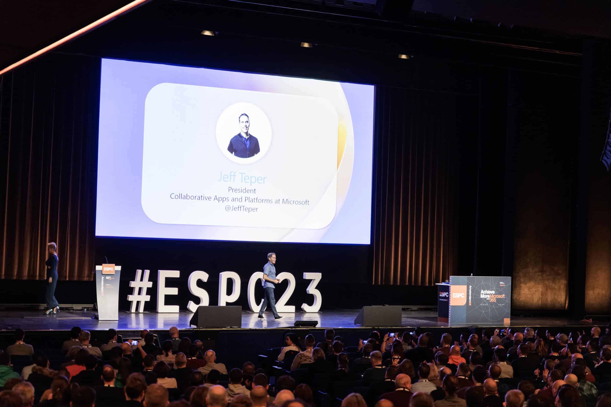 ESPC23 Amsterdam, Jeff Teper on main stage