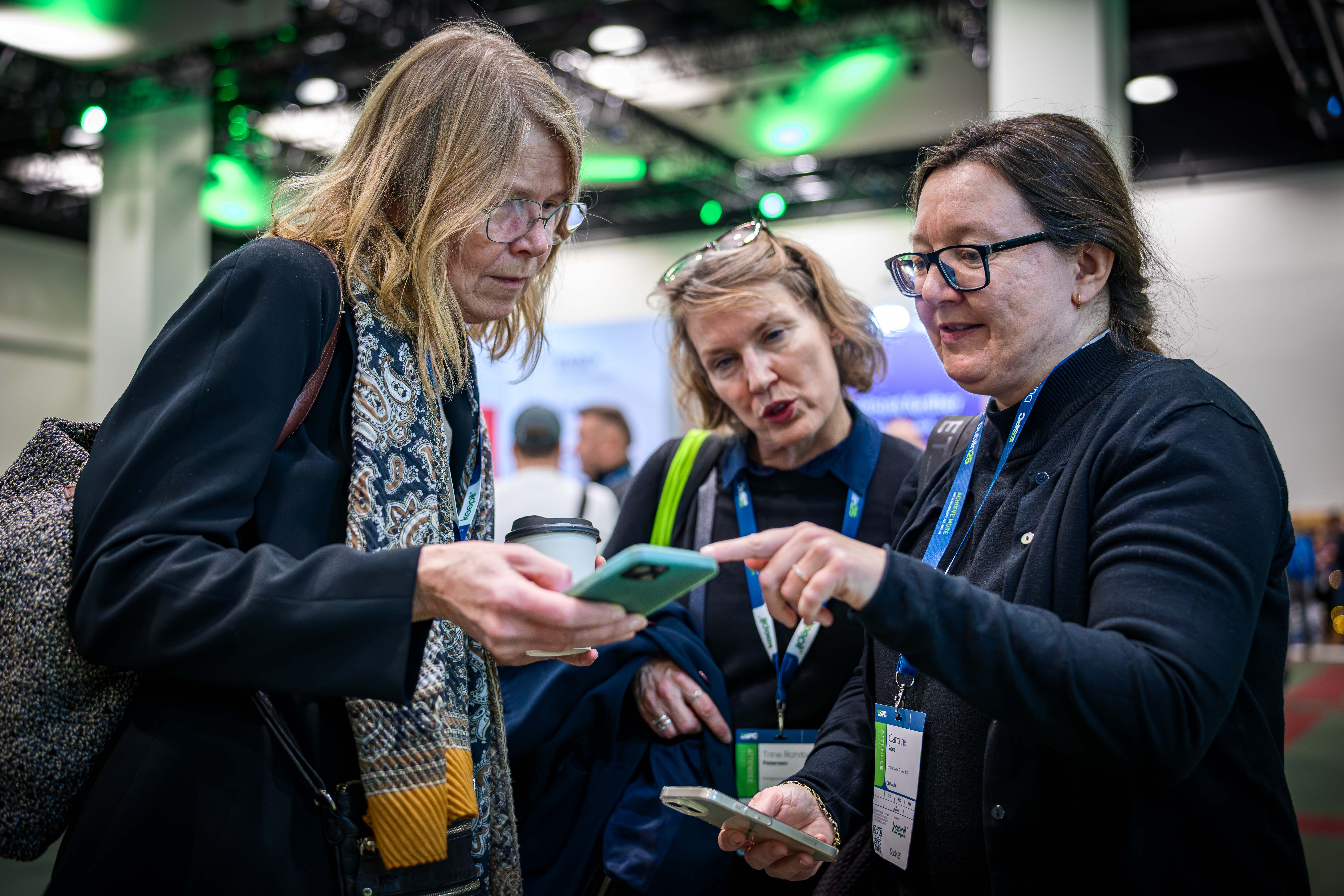 group of women, chatting and discussing