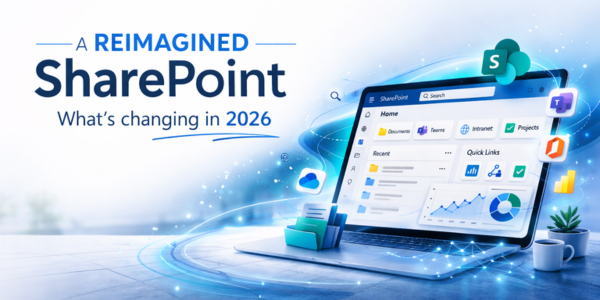 Reimagined SharePoint Laptop Screen Open