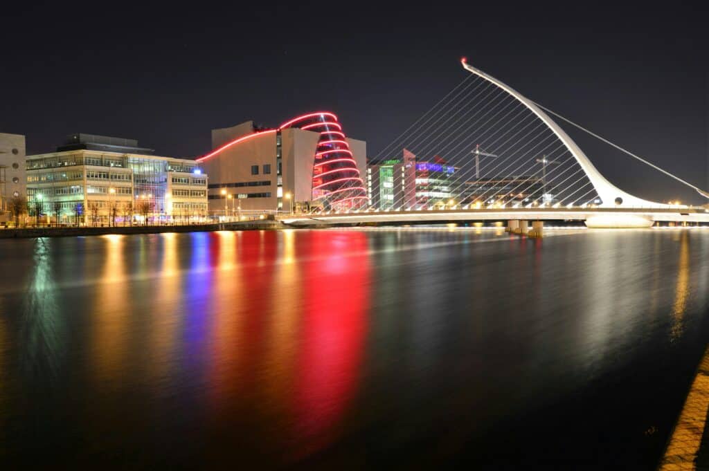 Dublin landmark. Dublin bridge