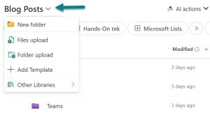 New SharePoint Document Libraries