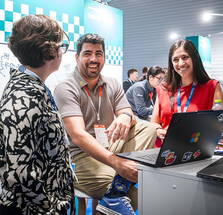 FabCon Europe 2025 Sponsor booth staff