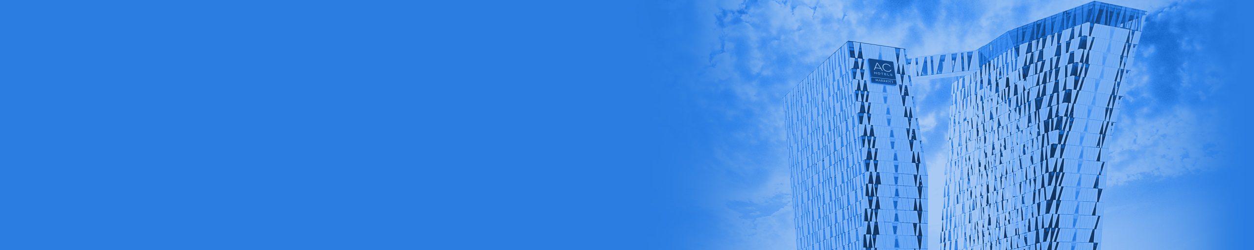 the Bella Center event centre in Copenhagen on an blue colour background