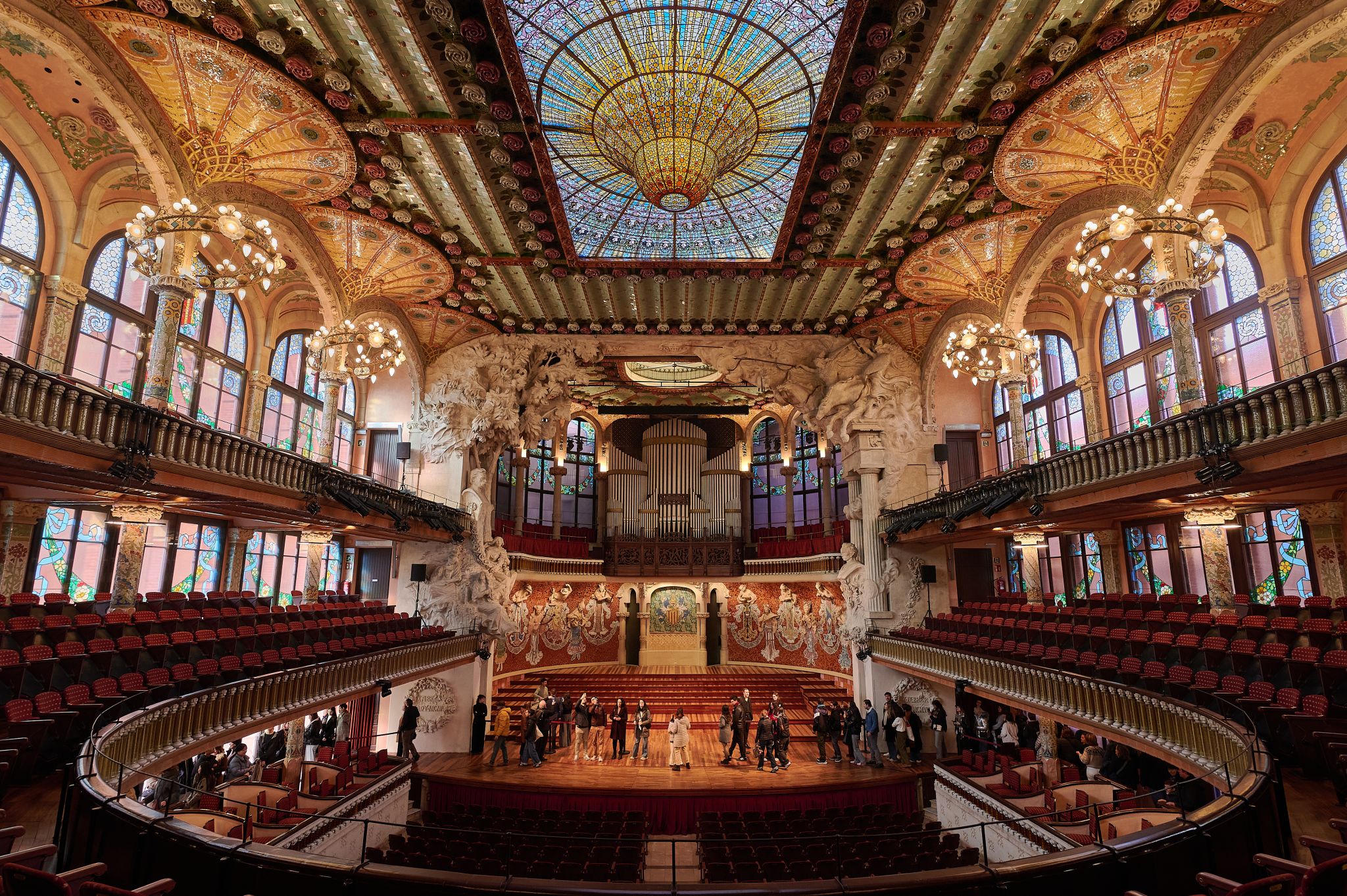 Ceiling of Palau de la Música Catalana