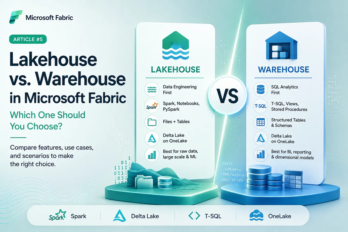 Lakehouse vs. Warehouse in Microsoft Fabric: Which One Should You Choose?